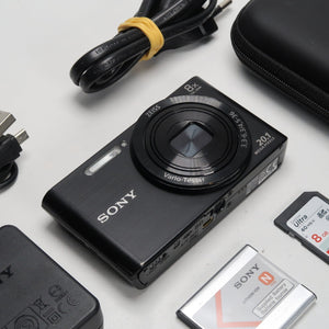 Sony Cyber-Shot DSC-W830 20.1MP 8x Digital Camera Black – Excellent Condition