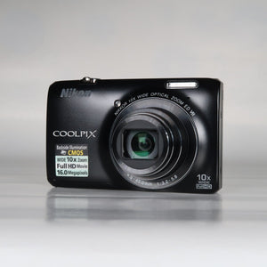 Nikon Coolpix S6300 16MP Compact Digital Camera – 10x Zoom, Case, SD Card